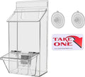 Outdoor Brochure Holder Card Box and Suction Cups and Lid Window Mount Holds 4" by MarketingHolders