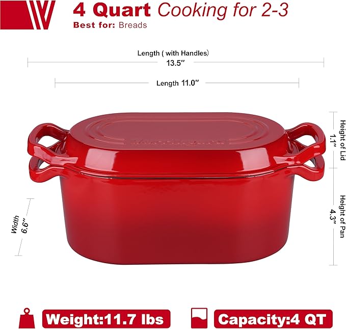 VORRINGARD Oval Dutch Oven Pot - Image 2