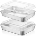 LIANYU 2 Pack Stainless Steel Baking Pan by LIANYU