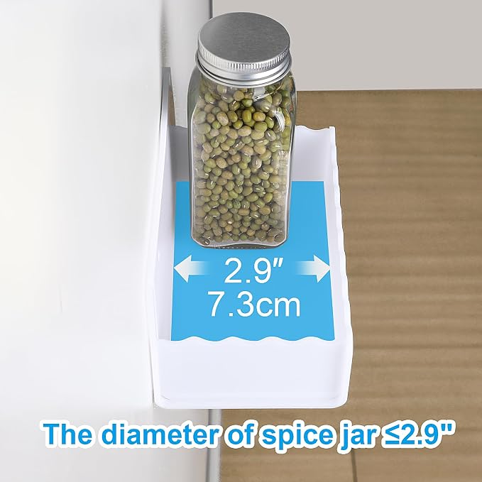 6 inch Spice Rack Wall Mounted, 4 Pack Spice Organizer Shelf - Image 4