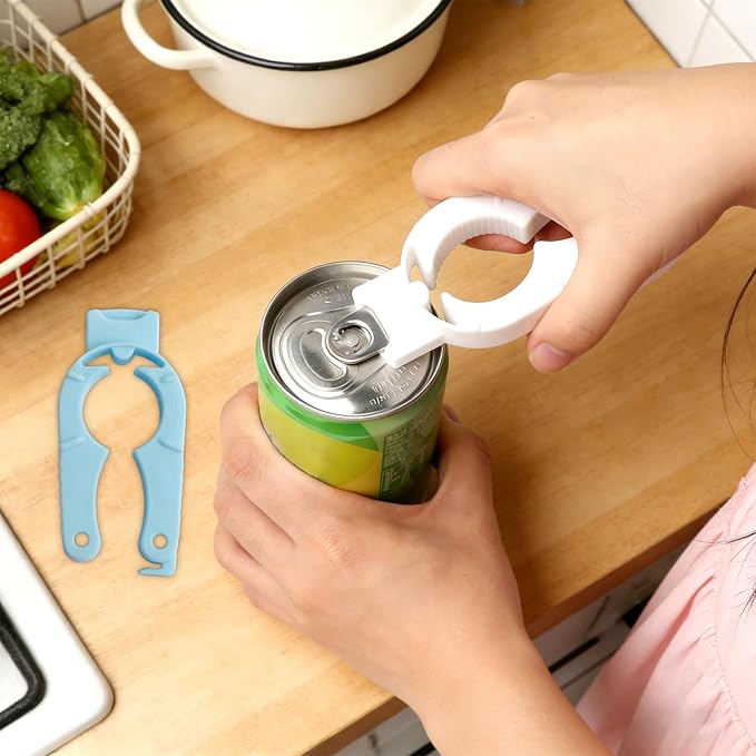6-Pack Plastic Bottle Cap Opener, 3-in-1 Multi-Purpose Gripper Water Bottle - Image 8