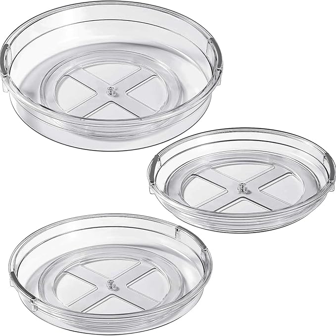 LAMU 3 Pack Lazy Susan Organizer Turntable - Image 9