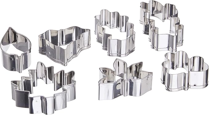 Ateco 7 pc Stainless Steel Leaf Cutter Set by Ateco