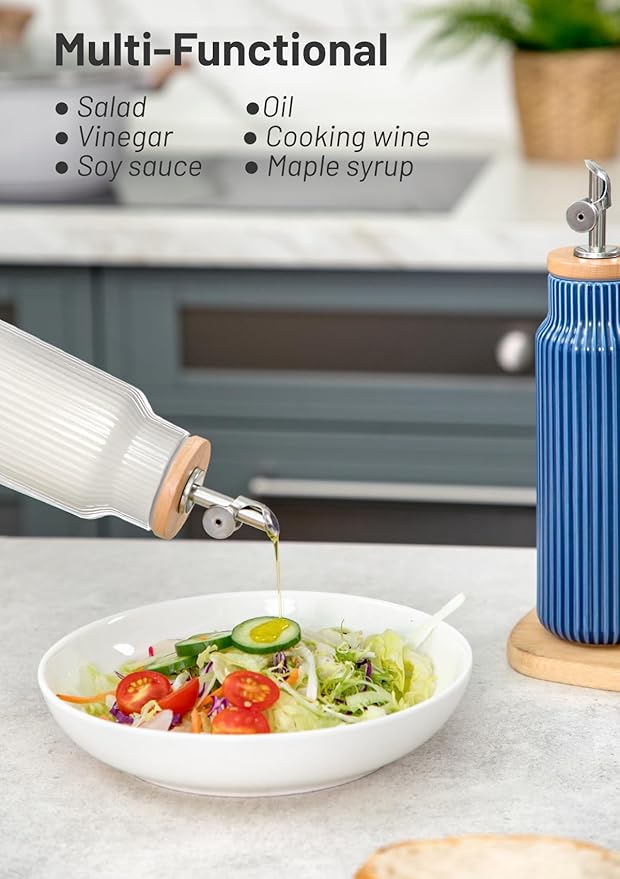 Nucookery 20oz Ceramic Olive Oil Dispenser Bottle - Image 5