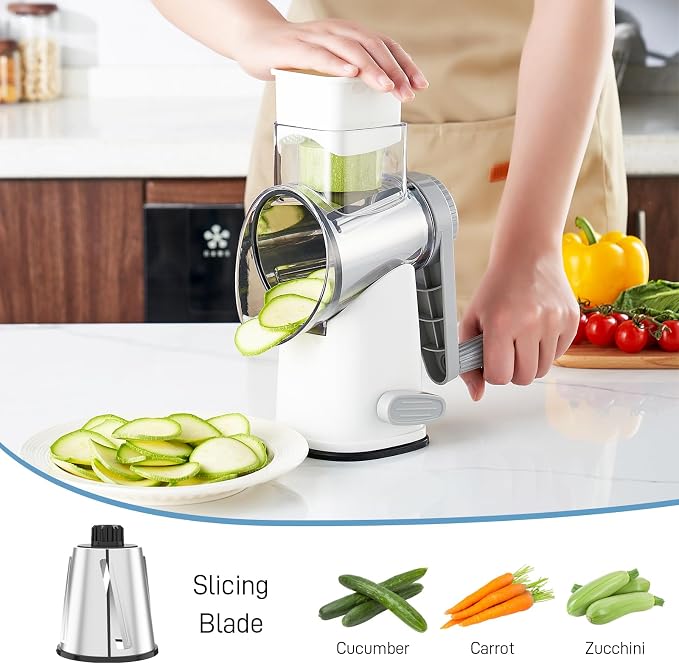 VEKAYA Rotary Cheese Grater Hand Crank - Image 5