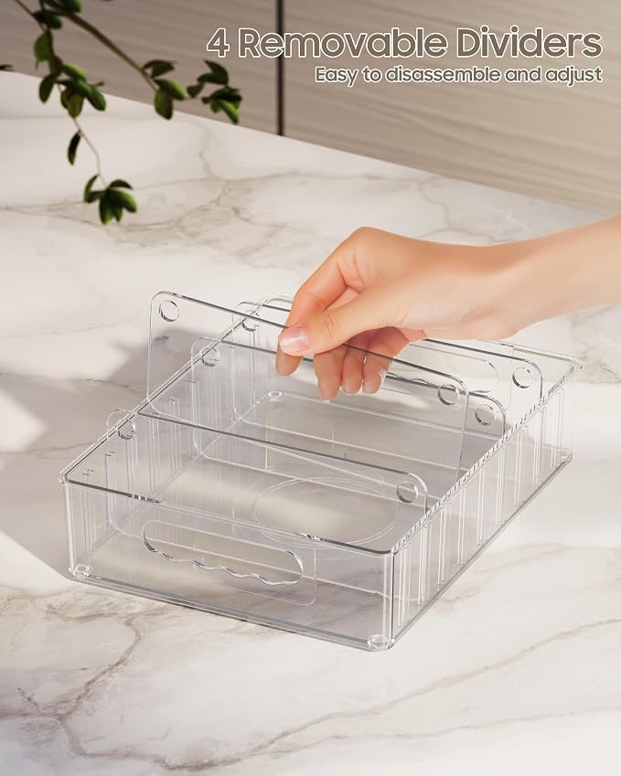 LYNG Lid Organizers Inside Cabinet, Food Container Lid Organizer - Image 4