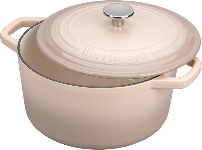 VORRINGARD Enameled Cast Iron Dutch Oven Pot - Image 5