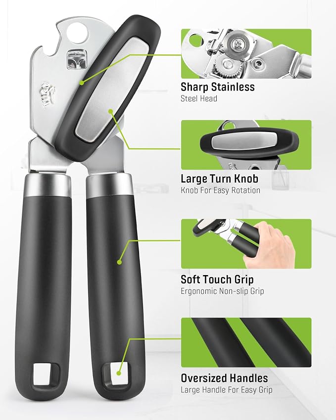 Multifunctional Can Opener Manual, Durable Heavy Duty Handheld Strong Can Opener - Image 4
