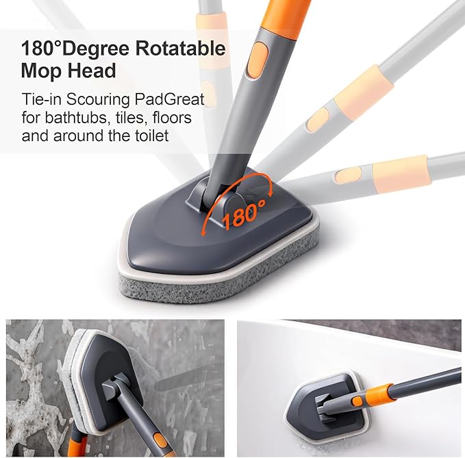 CLEANHOME Tile Tub Scrubber Brush - Image 6