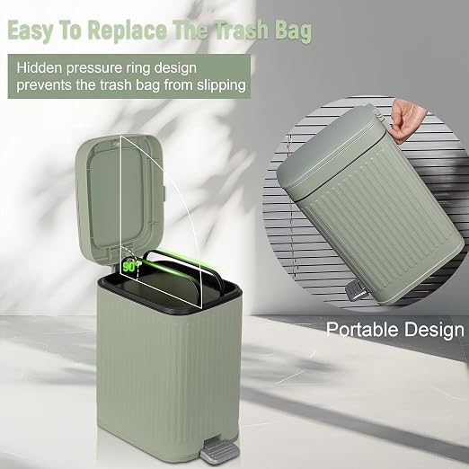 rejomiik Small Bathroom Trash Can - Image 5