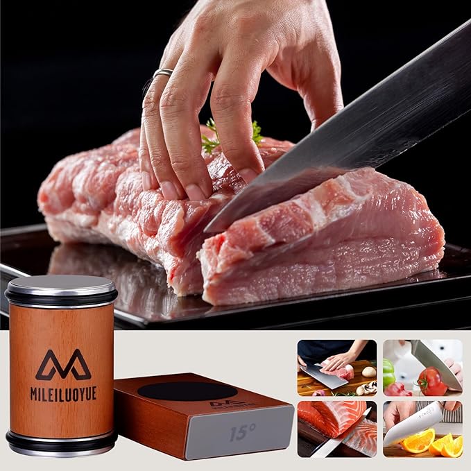 Knife Sharpener Tool Rolling Knife Sharpener Kit, Ceramic Disc Sharpeners Are - Image 5