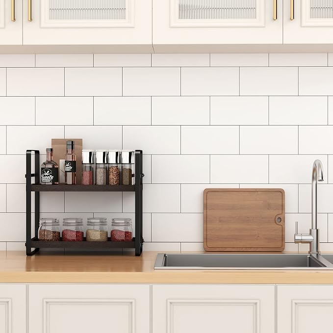HNRLOY Bathroom Counter Organizer, Bathroom Countertop Organizer, Counter Shelf - Image 2