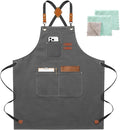 ZOMAO Chef Apron for Women Men by ZOMAO