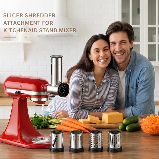 Stainless Steel Cheese Grater Attachment - Image 2