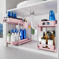 VERIFOST Under Sink Organizer, 2 Pack Kitchen and Bathroom Cabinet Organizer by VERIFOST