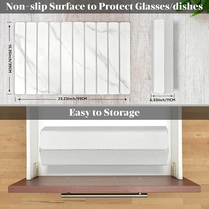 Stone Dish Drying Mats for Kitchen Counter, Collapsible Quick Drying Dish Mats - Image 2