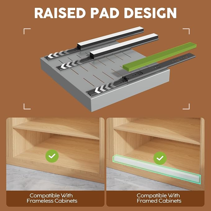 Seinloes 4Pack Expandable Pull Out Cabinet Organizer 21" Deep - Image 2