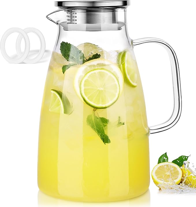 LUNA & MANTHA 2 Liter 68oz Water Pitcher by LUNAMANTHA