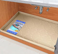 SIKADEER 25" x 22" Under Sink Mat Waterproof, Silicone Mat Kitchen Drawer Shelf by SIKADEER