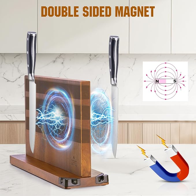 ENOKING 15.2" Extra Large Magnetic Knife Block - Image 2