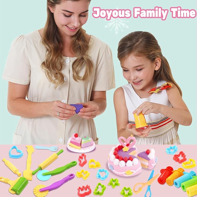 iShyan Dough Tools for Kids, 24 Pieces Dough Play Tools Set - Image 7