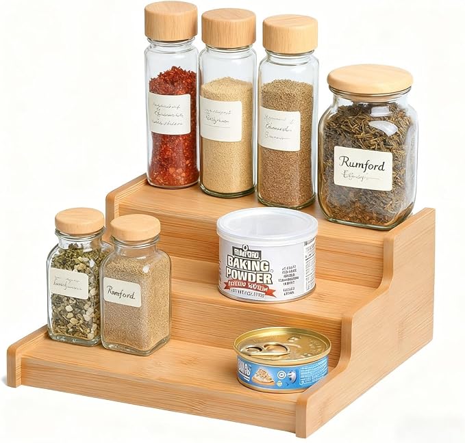 JinDoWin 2 Pack Cabinet Spice Rack Organizer - Image 9