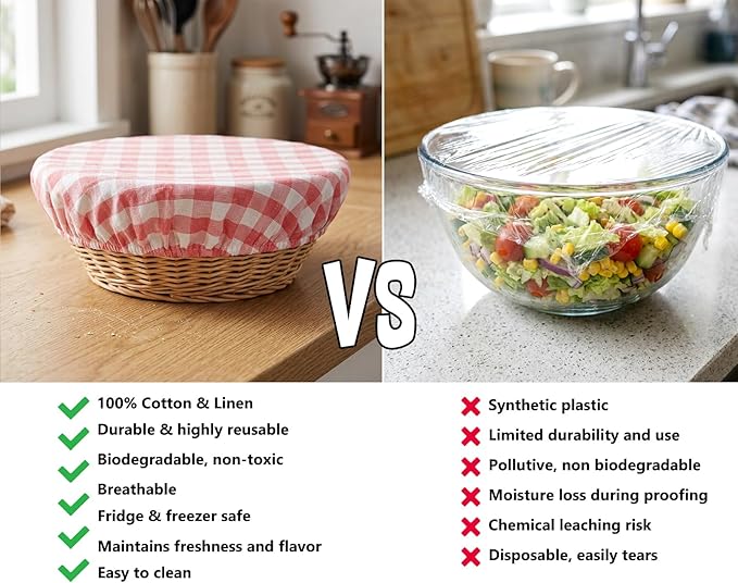 Reusable Bowl Covers, 5 Size Stretch Cloth Bowl Covers - Image 3