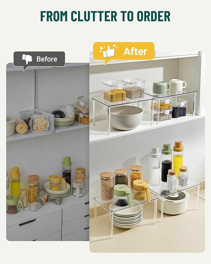 Bobomoment Acrylic Cabinet Organizer, Spice Rack Organizer - Image 7