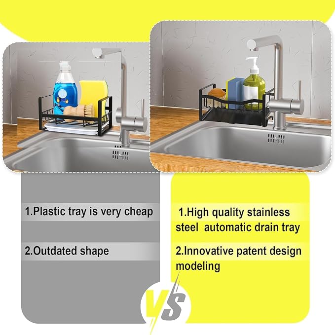 Maifan Stainless Steel Kitchen Sink Caddy Organizer - Image 4