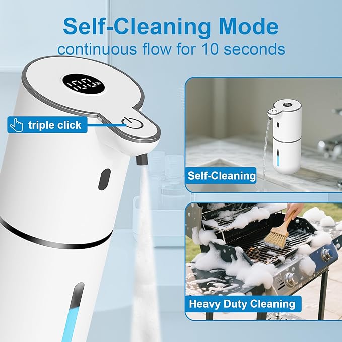 OHIFAST 2 Pack Automatic Foaming Soap Dispenser Touchless, USB Rechargeable - Image 5