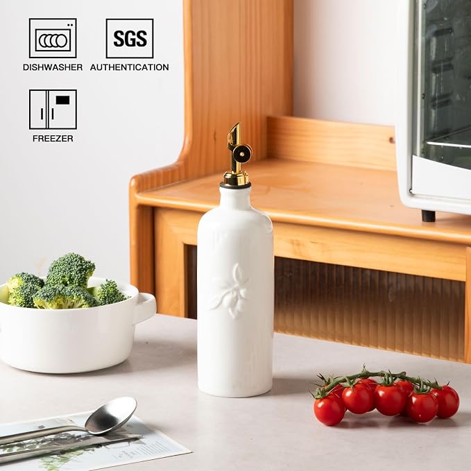 Sweejar Ceramic Olive Oil Dispenser Bottle - Image 4