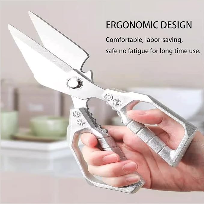 Scissors all Purpose, Stainless Steel Heavy Duty Kitchen Shears, Meat Scissors - Image 5