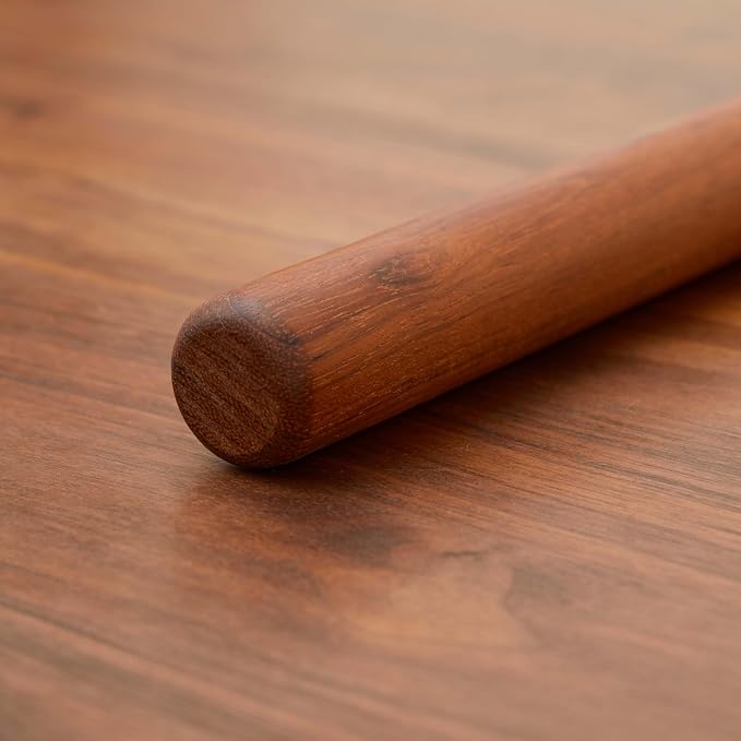 Wood Rolling Pins for Baking- Fulimax 16" Classic Wooden Rolling Pin for Dough - Image 4