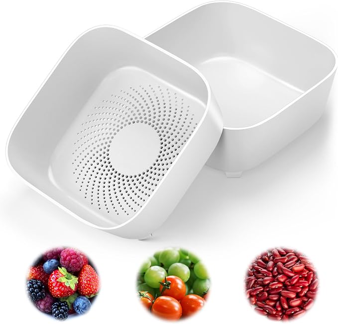 Colander for Kitchen, Detachable Fruit Bowl by Unknown