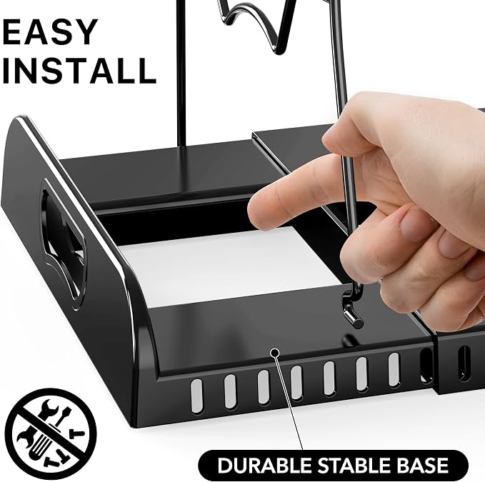 Simple Houseware Expandable Pan Organizer Rack, 10 Adjustable Compartments - Image 5