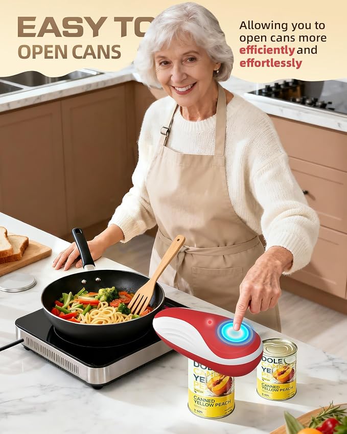 One Touch Rechargeable Can Opener Fits All Can Sizes - Image 3
