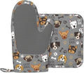 Cute Dog Oven Mitts and Pot Holders Sets Heat Resistant Non-Slip Silicone Oven by Nmbvcxz