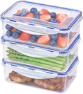 KIGI Food Storage Containers, 4 Sided Locking Lids, Leak-Proof & Stackable by KIGI