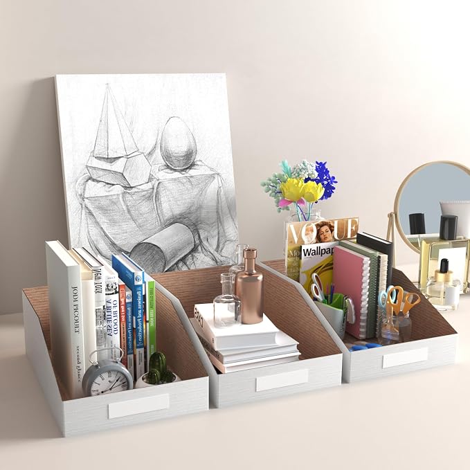 ZBEIVAN Cardboard Storage Bins Boxes 35 Packs 12x8x4.5 Inches, Easy Assembly - Image 4