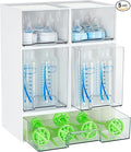 Vtopmart Stackable Storage Drawers Set of 5, Plastic Organizer Bins by Vtopmart