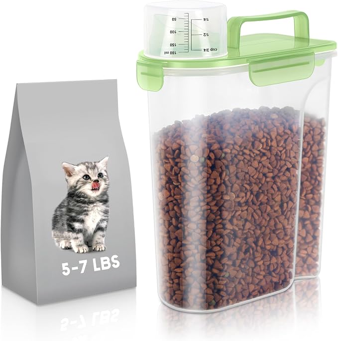 LEAWALK 5-7Lbs/6Qt Dog Cat Storage Container Portable by LEAWALK