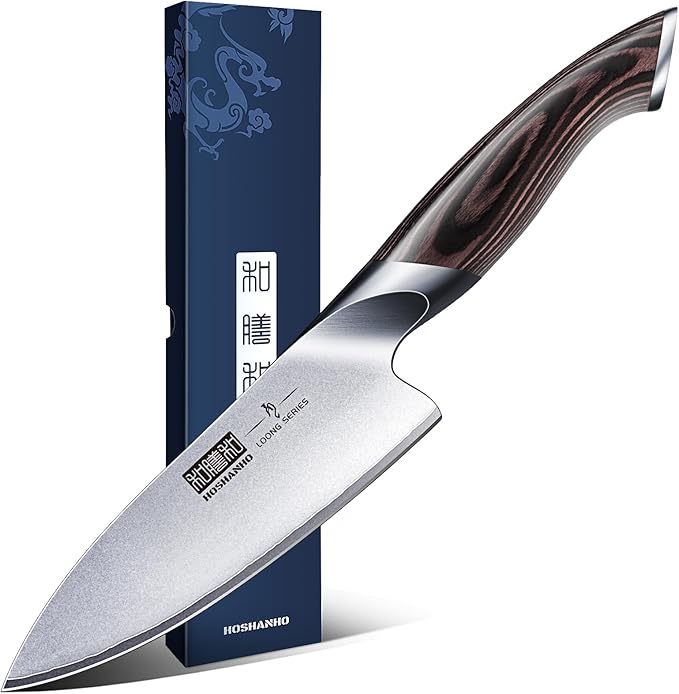 HOSHANHO 6 inch Kitchen Knife in Japanese High Carbon Steel, Professional by HOSHANHO