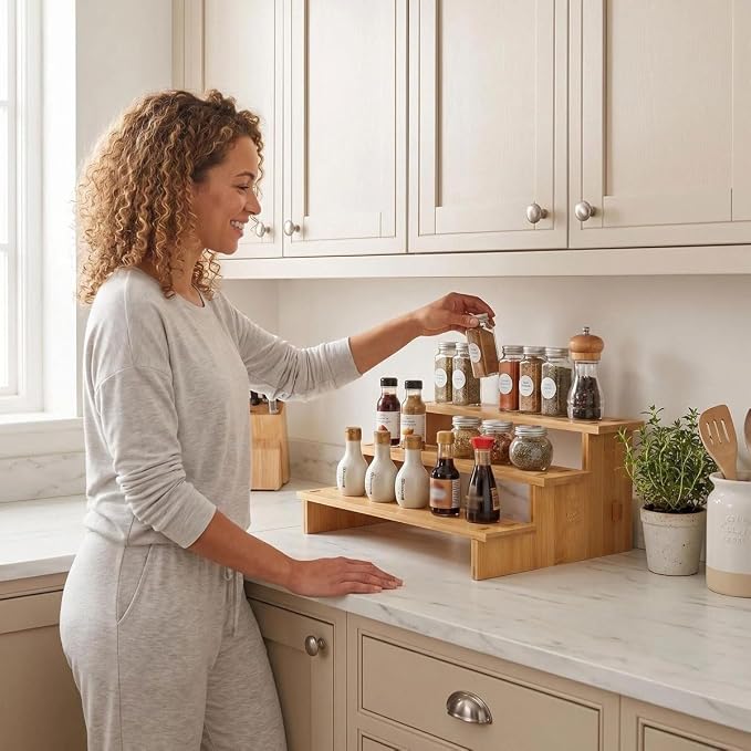 JinDoWin 3 Tiered Spice Rack Organizer - Image 7