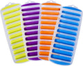 Ozera 4 Pack Ice Cube Trays, Narrow Water Bottle Ice Cube Tray Stick, Silicone by Ozera