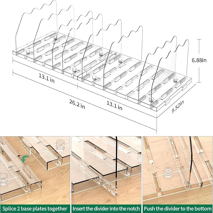 SPACEKEEPER Adjustable Shelf Divider - Image 2