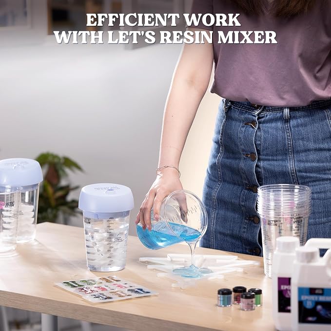 LET'S RESIN Resin Mixing Cups, Sturdy & Thick Disposable Measuring Cups - Image 7