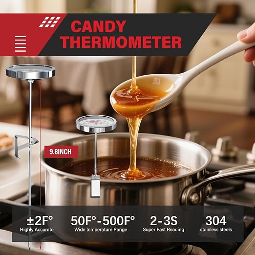 AWLKIM 5 Pack Professional Kitchen Food Thermometer Set – Includes Instant Read - Image 6