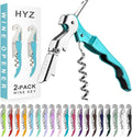 HYZ 2-Pack Wine Opener Waiter Corkscrew, Professional Wine Key by HYZ