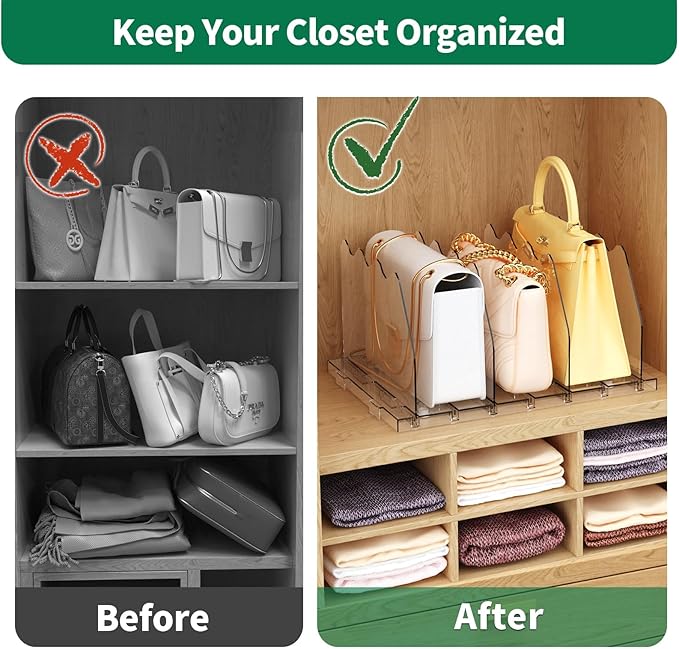 SPACEKEEPER Adjustable Shelf Divider - Image 5