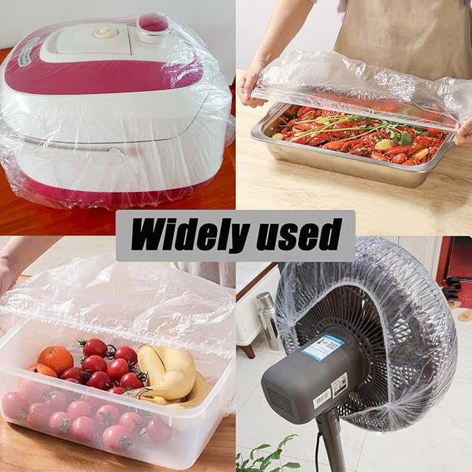 50 Pcs Extra Large Bowl Covers Fits Bowls Up to 17" Stretch Reusable Plate - Image 5